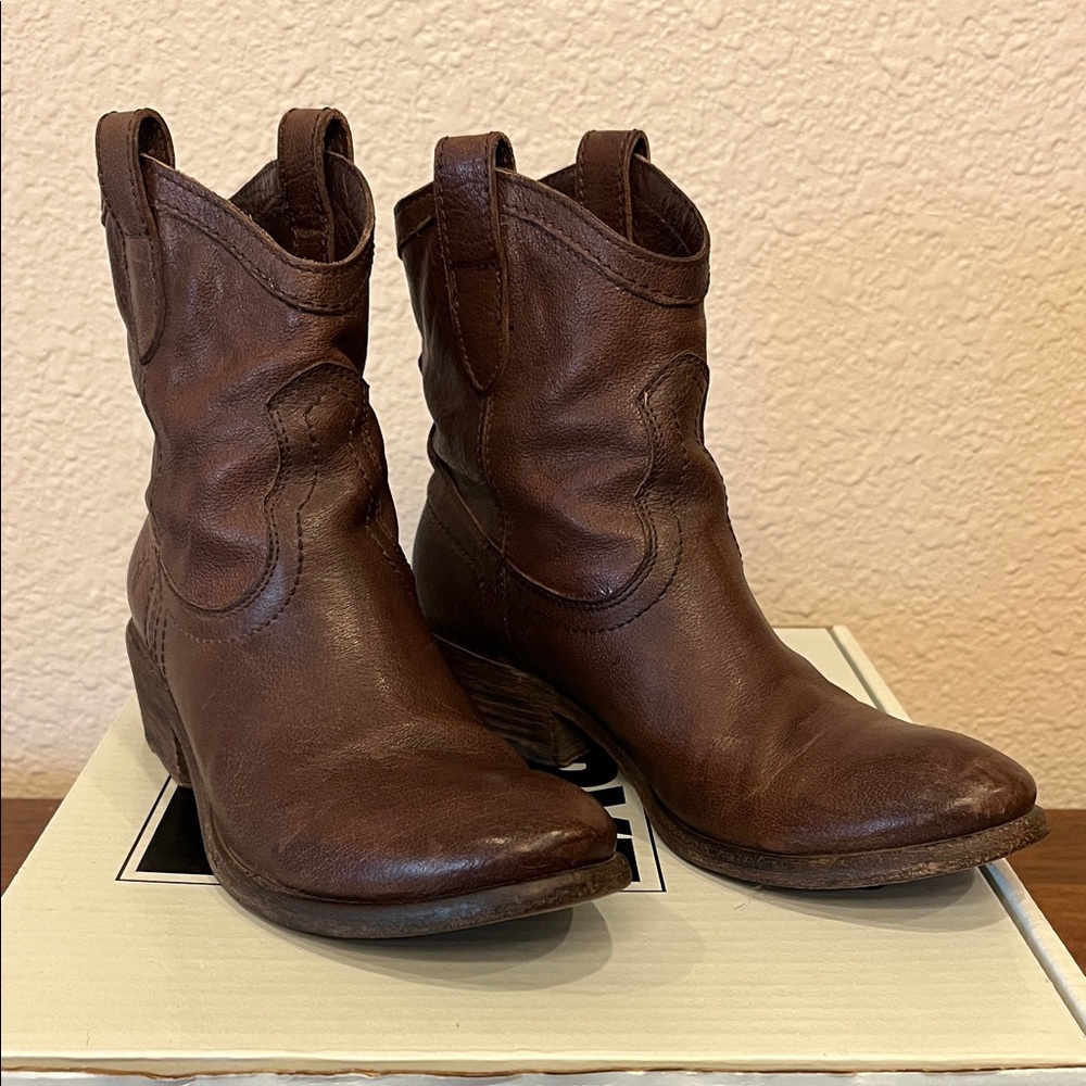 Frye Women's Dark Brown Ankle Booties Size 7 M